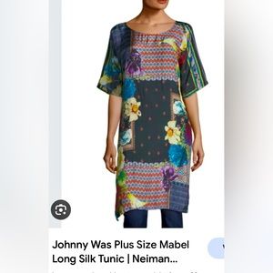 Johnny Was Mabel Side-Slit Tunic